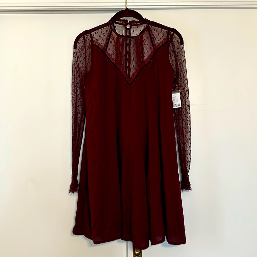 NWT Urban Outfitters wine mini dress size XS